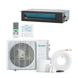 Bravo Pisa 9,000 BTU Single Zone Concealed Duct, 230V, R32 - Ductless Mini Split Heat Pump