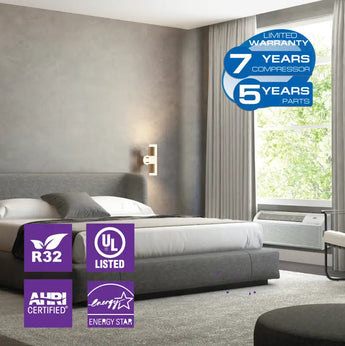 Cooper & Hunter 12000 BTU Ductless Single Zone Mini Split PTAC with Remote Control with R32 refrigerant 230V Inverter