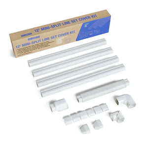 Cooper & Hunter 12ft insulated pre-flared ductless mini split line set cover kit
