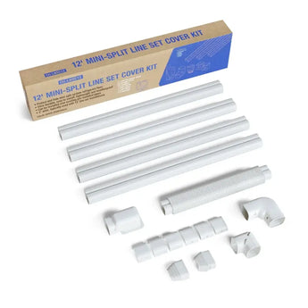 Cooper & Hunter 12ft insulated pre-flared ductless mini split line set cover kit