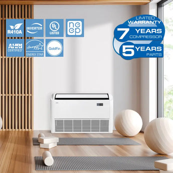 Cooper & Hunter 18000 BTU Ductless Single Zone Mini Split Universal Floor/Ceiling Installation Kit with R454B refrigerant ...