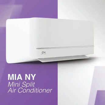 White Cooper & Hunter 18000 BTU Ductless Single Zone Mini Split with Remote Control with R454B refrigerant 230V SEER 19.2