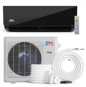 Black 24,000 BTU Olivia Midnight Edition Mini Split AC with remote and R454B for efficiency