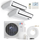 Cooper & Hunter 28000 BTU Ductless Mini Split Universal Floor/Ceiling Air Conditioner with R454B refrigerant 230V SEER 25 Inverter
