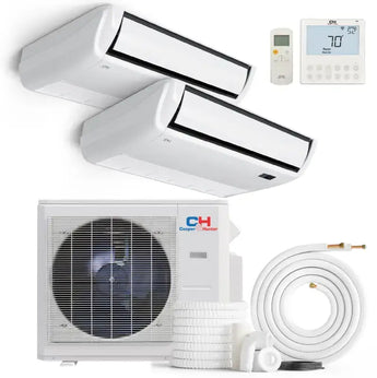 Cooper & Hunter 28000 BTU Ductless Mini Split Universal Floor/Ceiling Air Conditioner with R454B refrigerant 230V SEER 25 Inverter