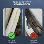 Insulation type comparison for minisplits4less and C&H Sophia Series with swatch color type