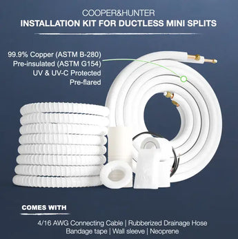 Installation Kit Cooper & Hunter Ductless Indoor Unit Mini Split Air Conditioner
