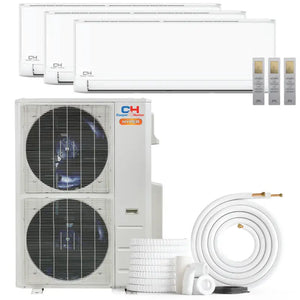 Multi-zone ductless mini split AC from Cooper & Hunter Hyper Series with Hyper Heat ductless tech