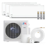 White Cooper & Hunter 36000 BTU Ductless Mini Split Air Conditioner with R454B refrigerant 230V SEER 24.0 Inverter