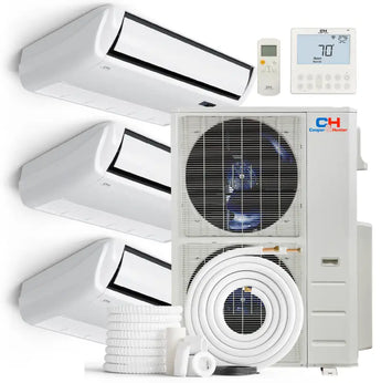 Cooper & Hunter 55000 BTU Ductless Mini Split Universal Floor/Ceiling Air Conditioner with R410A refrigerant 230V SEER 21....