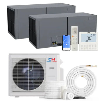 Cooper & Hunter 36000 BTU Ductless Mini Split Multi-Position Air Handler Air Conditioner with R454B refrigerant 230V SEER 24 Inverter