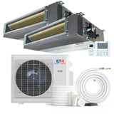 Indoor Unit Cooper & Hunter 36000 BTU Ductless Mini Split Concealed Duct Air Conditioner with R454B refrigerant 230V SEER 24.0