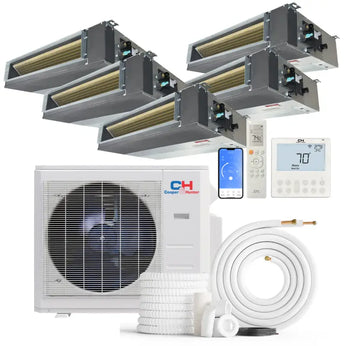 Cooper & Hunter 36000 BTU Ductless Mini Split Concealed Duct Air Conditioner with R454B refrigerant 230V Inverter