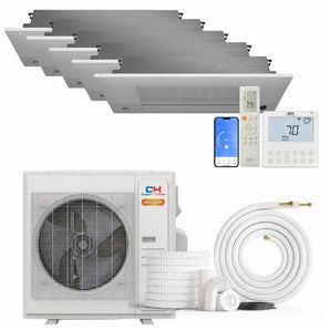 Cooper & Hunter Hyper 36,000 BTU 5-Zone 6K+6K+9K+9K+9K One-Way Cassette, 230V, R454B - Ductless Mini Split Air Conditioner Heat Pump