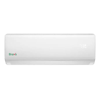 White Outdoor Unit Bravo 36000 BTU Ductless Single Zone Mini Split Air Conditioner with R32 refrigerant 230V SEER 17.0 Inv...
