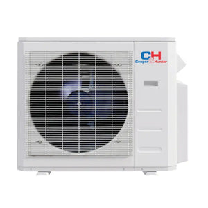 White air conditioning unit from Cooper & Hunter’s quad zone slim duct concealed duct mini split