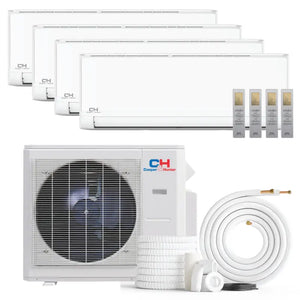 Multi-zone mini split AC from minisplits4less, C&H Sophia Series in stylish swatch colors