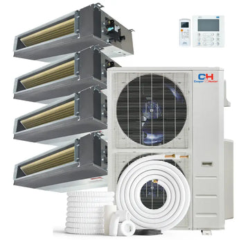 Cooper & Hunter 48000 BTU Ductless Mini Split Concealed Duct Air Conditioner with R454B refrigerant 230V SEER 20.5 Inverter