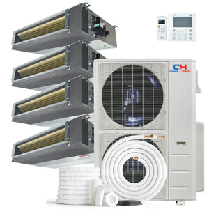 Multi-zone mini-split air conditioning system with concealed duct mini design by Cooper & Hunter