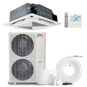 Cooper & Hunter 48000 BTU Ductless Single Zone Mini Split Light Commercial Cassette Air Conditioner with R454B refrigerant...