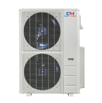 White Cooper & Hunter 48000 BTU Ductless Outdoor Unit Mini Split Ceiling Cassette Air Conditioner with R454B refrigerant 230V SEER 24 Inverter