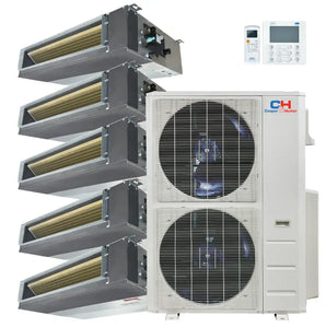 Cooper & Hunter 48000 BTU Ductless Mini Split Concealed Duct Air Conditioner with R454B refrigerant 230V SEER 20.5 Inverter