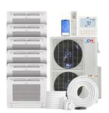 Cooper & Hunter 60000 BTU Ductless Mini Split Multi-Zone Air Conditioner with R454B refrigerant 230V SEER 22.0 Inverter