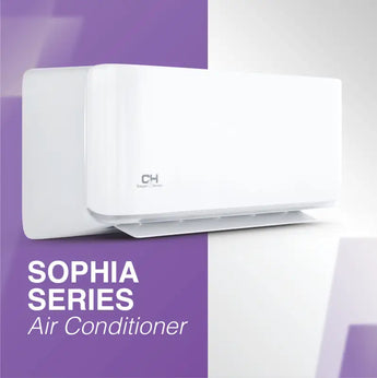 White Cooper & Hunter 9000 BTU Ductless Single Zone Outdoor Unit Mini Split Air Conditioner with R410A refrigerant 115V SE...