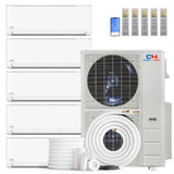 Cooper&Hunter 60000 BTU Ductless Mini Split Multi-Zone Air Conditioner with R454B refrigerant 230V SEER 22.0 Inverter