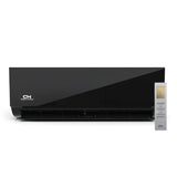 Black glossy Cooper & Hunter wall-mounted mini split AC with R454B climate control