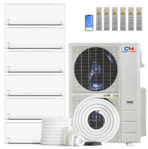 Cooper&Hunter Olivia 6-zone 60000 BTU R454B mini split AC with 5 indoor units