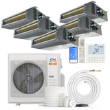 Cooper & Hunter Hyper Heat 5-Zone Ducted Mini Split AC Heat Pump Concealed Duct
