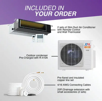 Cooper & Hunter Hyper Ducted Mini Split AC Concealed Duct