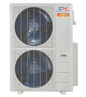 White Cooper & Hunter hyper heat 48k BTU R410A outdoor unit with fans