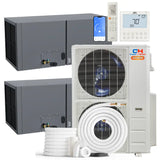 Cooper & Hunter Hyper Heat 55000 BTU Ductless Mini Split Multi-Position Air Handler Air Conditioner with R454B refrigerant 230V SEER 22.2 Inverter