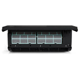 Cooper & Hunter black r454b wall mount mini split with blue frame filters