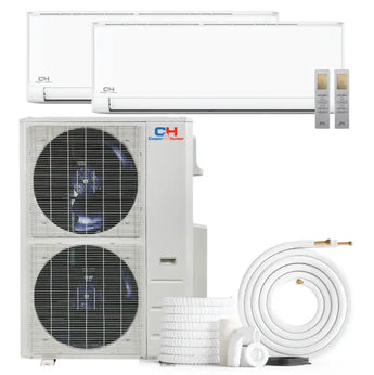 Cooper & Hunter Olivia 48,000 BTU 2-Zone 6k+24k Wall Mount, 230V, R454B - Ductless Mini Split Air Conditioner Heat Pump