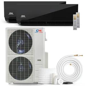 Black Cooper & Hunter 48000 BTU Ductless Mini Split Air Conditioner with R454B refrigerant 230V SEER 23.4 Inverter