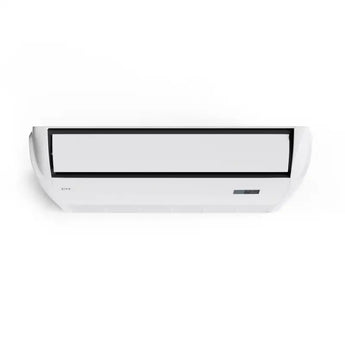 Sleek white Cooper & Hunter universal floor ceiling AC with black trim