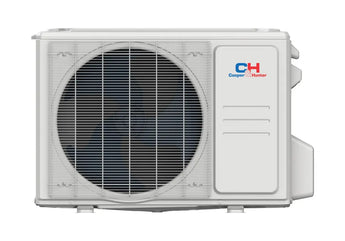 White Cooper & Hunter R410A outdoor unit with circular grille
