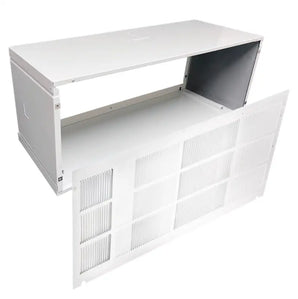 White metal air conditioner chassis for Universal PTAC Folded Metal Wall Sleeve