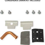 Condensate drain kit for Universal PTAC Folded Metal Wall Sleeve and Exterior Grille