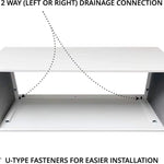 White metal air conditioner chassis for Universal PTAC Folded Metal Wall Sleeve