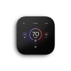 Wired Thermostat with 3.95’’ Touch Display showing temperature and humidity settings