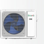 BRAVO 30,000 BTU Dual Zone 12000 + 18000 BTU Concealed Duct Mini Split A/C and Heater with 16ft Installation Kits