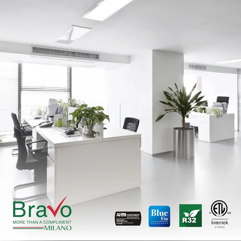 BRAVO 36,000 BTU Dual Zone 9000 + 24000 BTU Wall Mount Ductless Mini Split A/C and Heater with 16ft Installation Kits