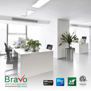 BRAVO 36,000 BTU Dual Zone 9000 + 24000 BTU Wall Mount Ductless Mini Split A/C and Heater with 16ft Installation Kits