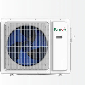 BRAVO 36,000 BTU Dual Zone 9000 + 24000 BTU Wall Mount Ductless Mini Split A/C and Heater with 16ft Installation Kits