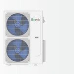 BRAVO 42,000 BTU 3 Zone 12000 + 12000 + 18000 BTU Concealed Duct Mini Split A/C and Heater with 25ft Installation Kits