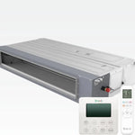 BRAVO 42,000 BTU 3 Zone 12000 + 12000 + 18000 BTU Concealed Duct Mini Split A/C and Heater with 25ft Installation Kits